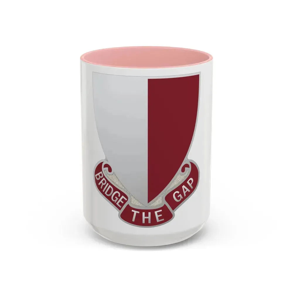 115 Engineer Battalion (U.S. Army) Accent Coffee Mug 15oz Pink - Go Mug Yourself
