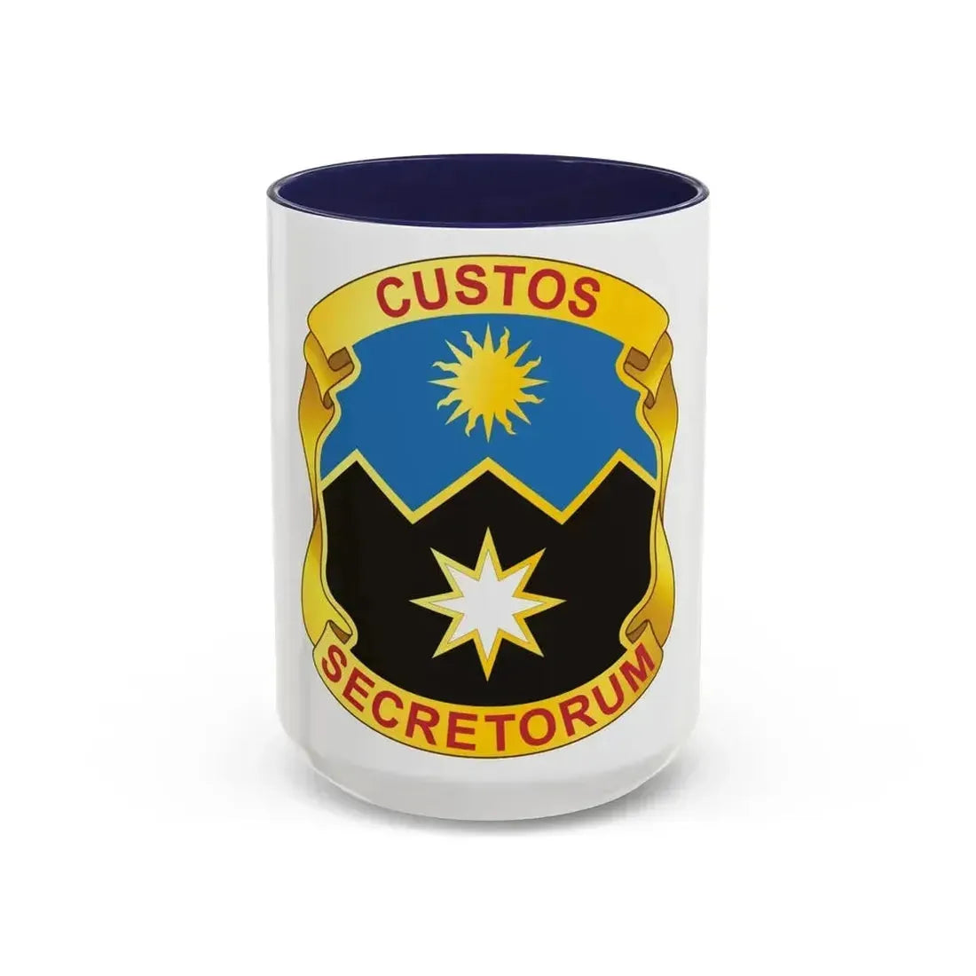 115 Military Intelligence Group (U.S. Army) Accent Coffee Mug 15oz Navy - Go Mug Yourself