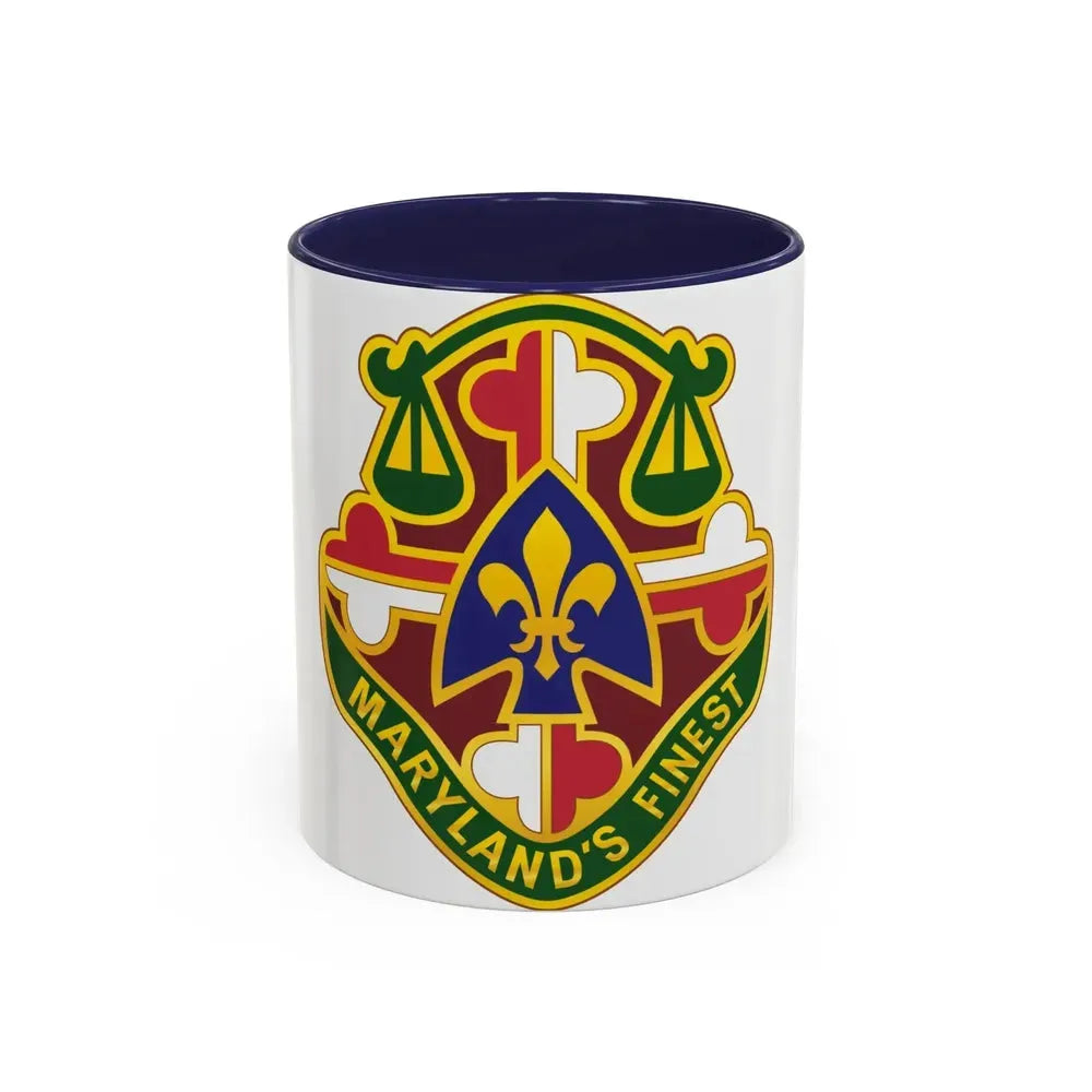 115 Military Police Battalion (U.S. Army) Accent Coffee Mug 11oz Navy - Go Mug Yourself