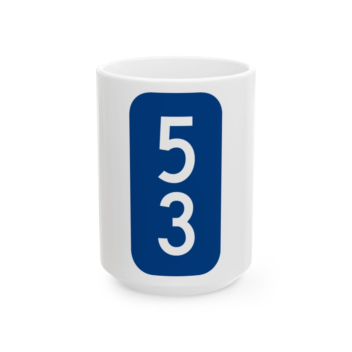 Warren County 53 NY tab (New York) (Road Sign) White Coffee Mug