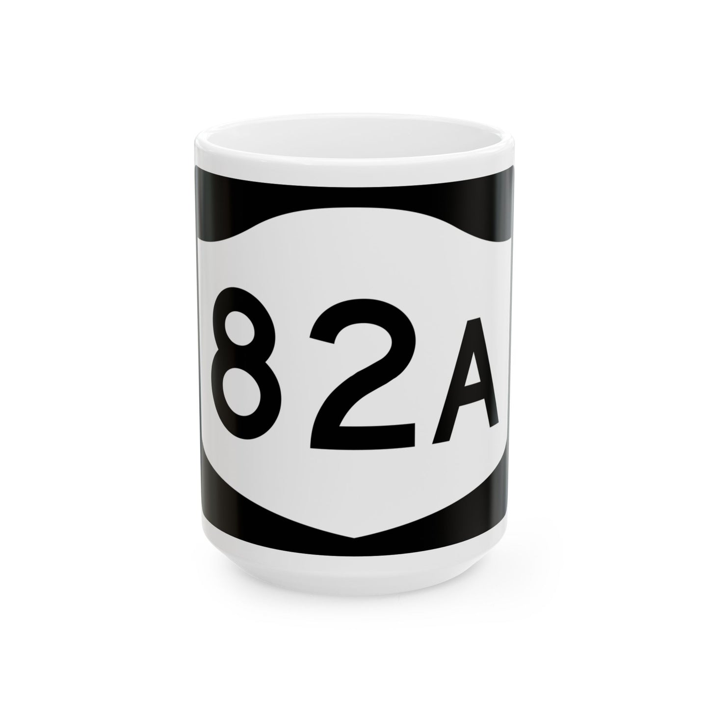 NY-82A (New York) (Road Sign) White Coffee Mug