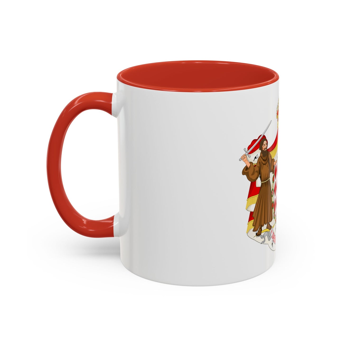 Great coat of arms of the house of Grimaldi - Accent Coffee Mug