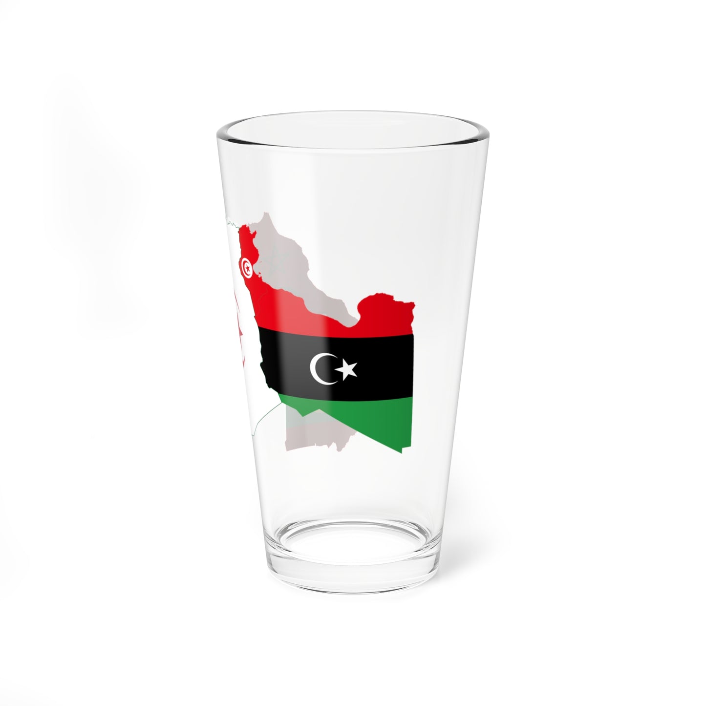 Flag map of Maghreb (Algeria) Pint Glass 16oz
