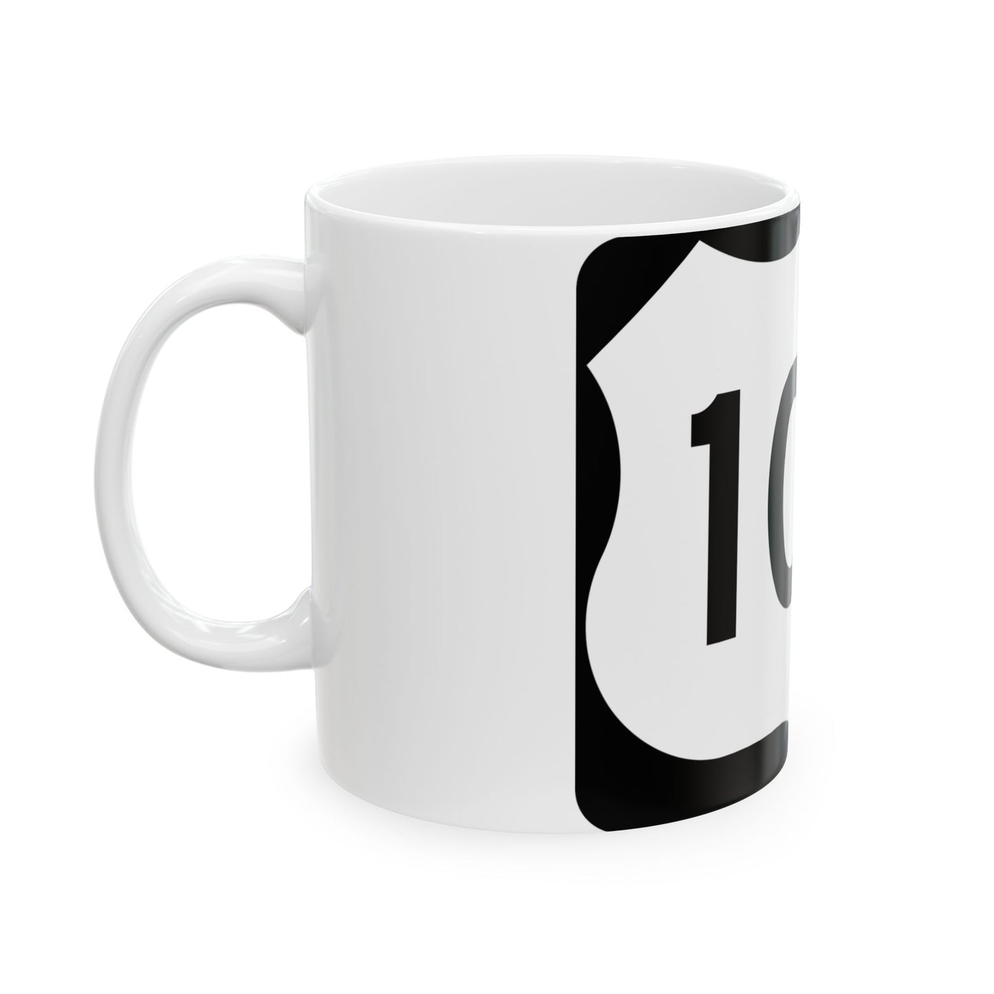 US 109 NY (New York) (Road Sign) White Coffee Mug