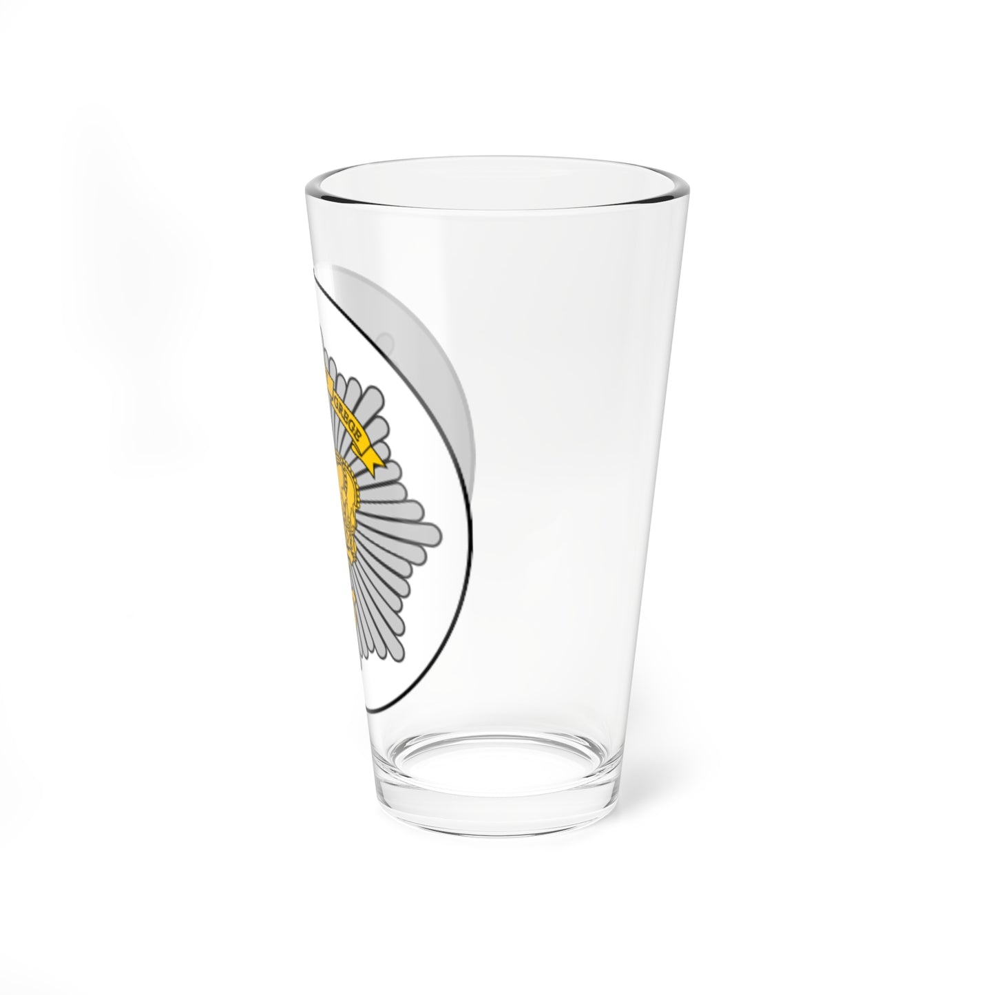 Emblem for the Danish Royal Life Guards II Battalion (Denmark) (Coat of Arms) Pint Glass 16oz