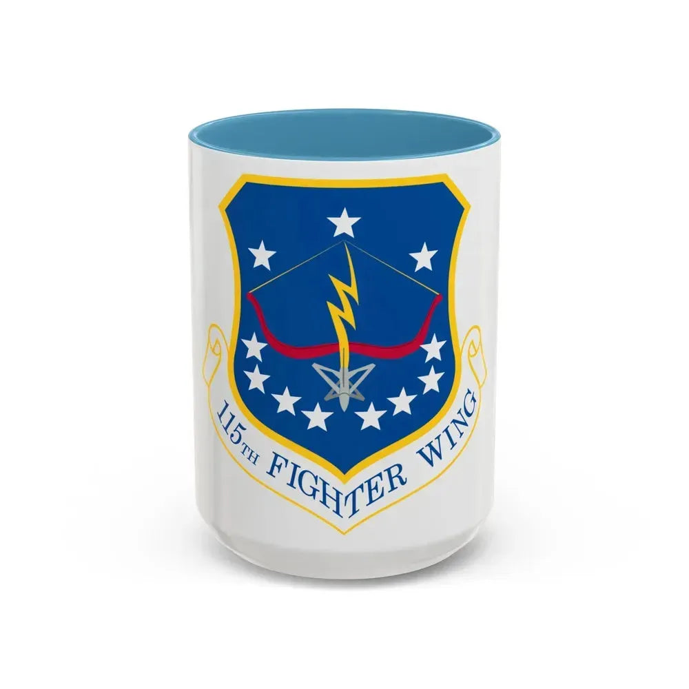 115th Fighter Wing (U.S. Air Force) Accent Coffee Mug 15oz Light Blue - Go Mug Yourself