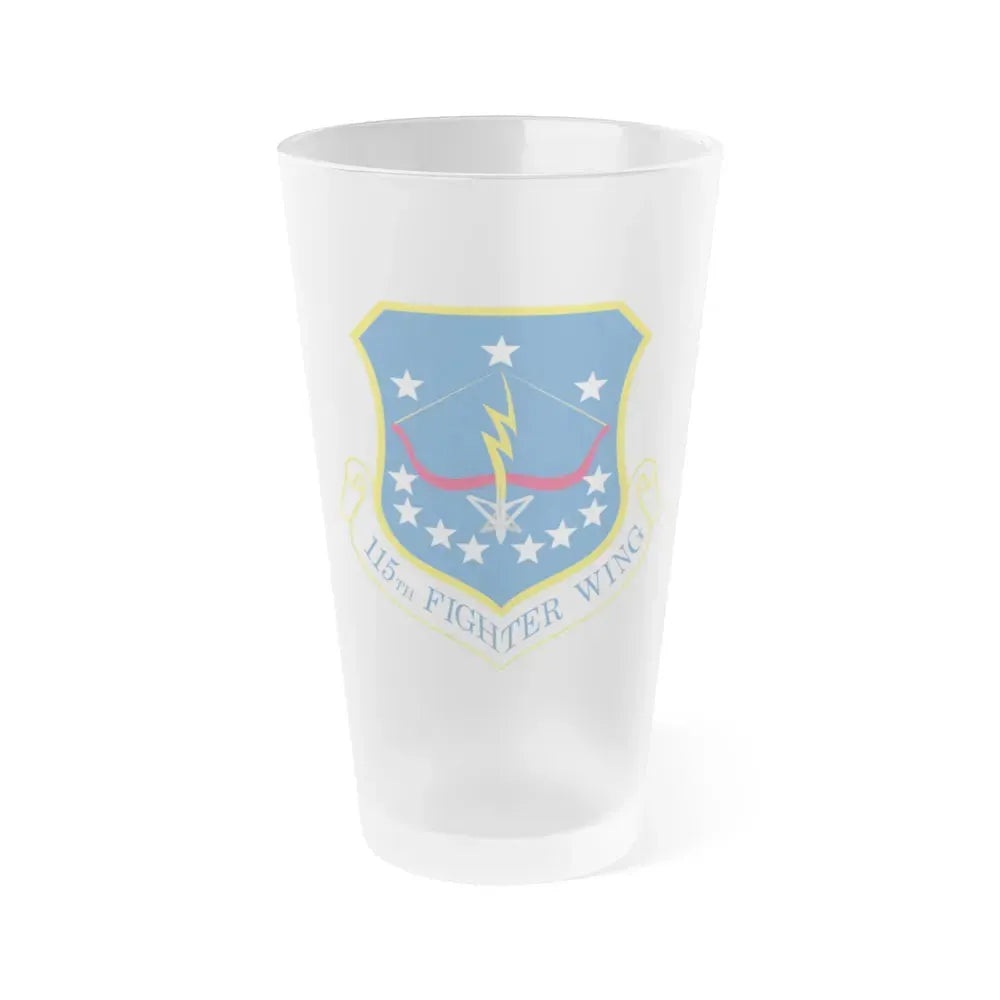 115th Fighter Wing (U.S. Air Force) Frosted Pint Glass 16oz 16oz Frosted - Go Mug Yourself