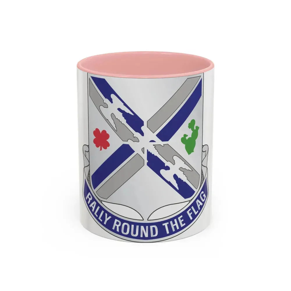 115th Infantry Regiment (U.S. Army) Accent Coffee Mug 11oz Pink - Go Mug Yourself