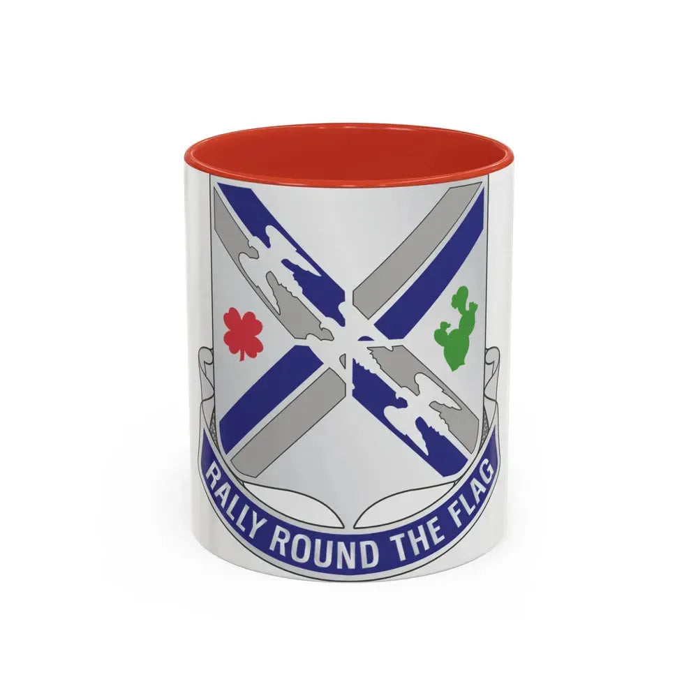 115th Infantry Regiment (U.S. Army) Accent Coffee Mug 11oz Red - Go Mug Yourself