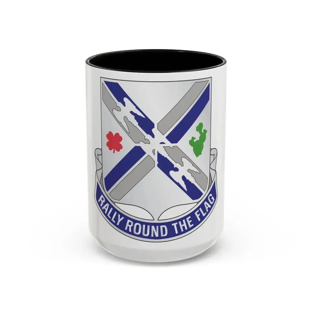 115th Infantry Regiment (U.S. Army) Accent Coffee Mug 15oz Black - Go Mug Yourself
