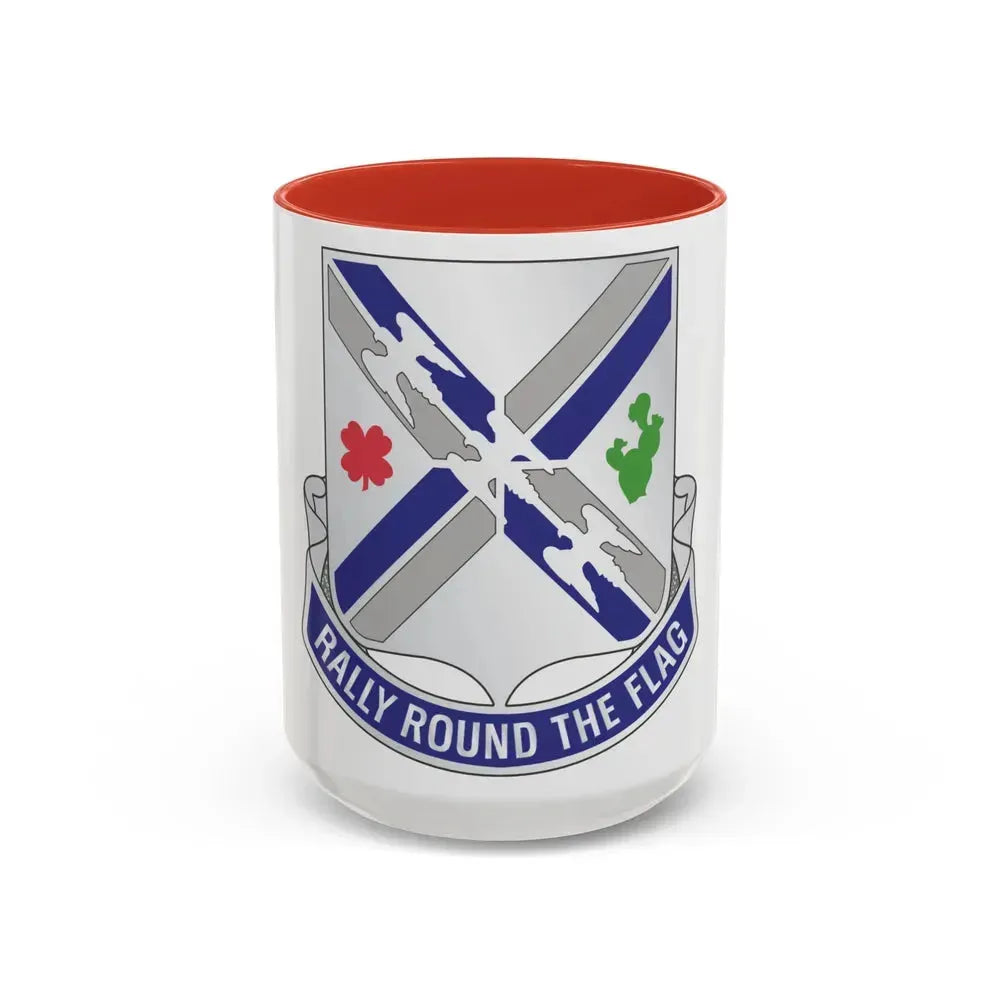 115th Infantry Regiment (U.S. Army) Accent Coffee Mug 15oz Red - Go Mug Yourself