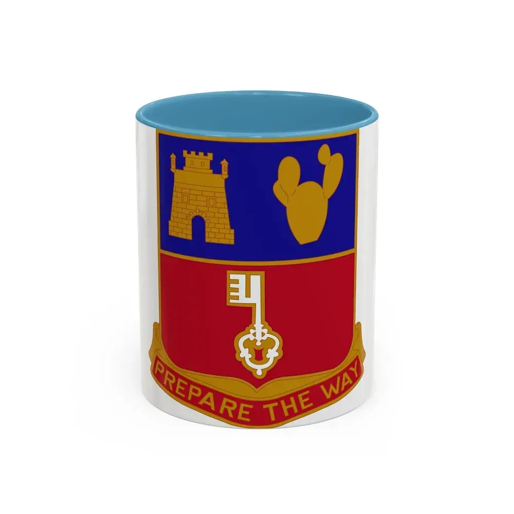 116 Engineer Battalion (U.S. Army) Accent Coffee Mug 11oz Light Blue - Go Mug Yourself