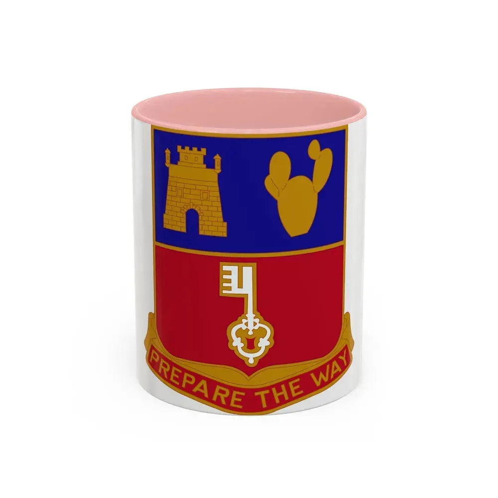 116 Engineer Battalion (U.S. Army) Accent Coffee Mug 11oz Pink - Go Mug Yourself