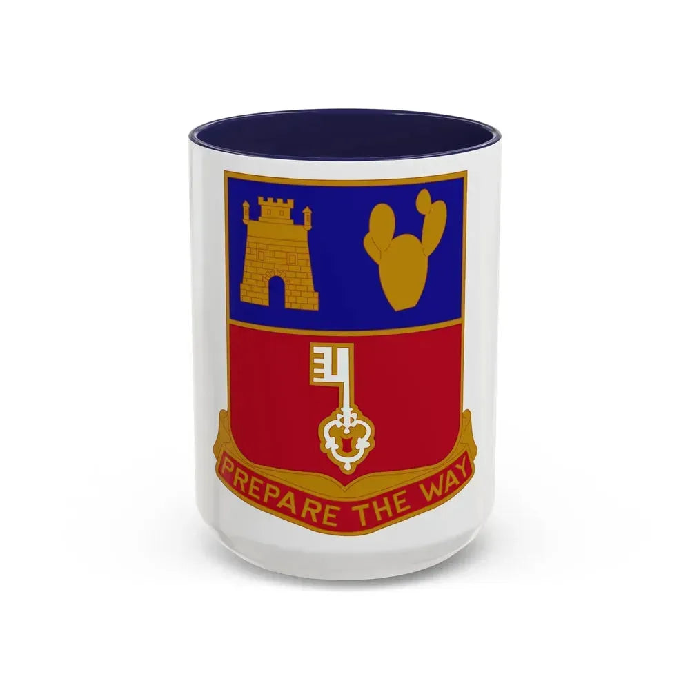116 Engineer Battalion (U.S. Army) Accent Coffee Mug 15oz Navy - Go Mug Yourself