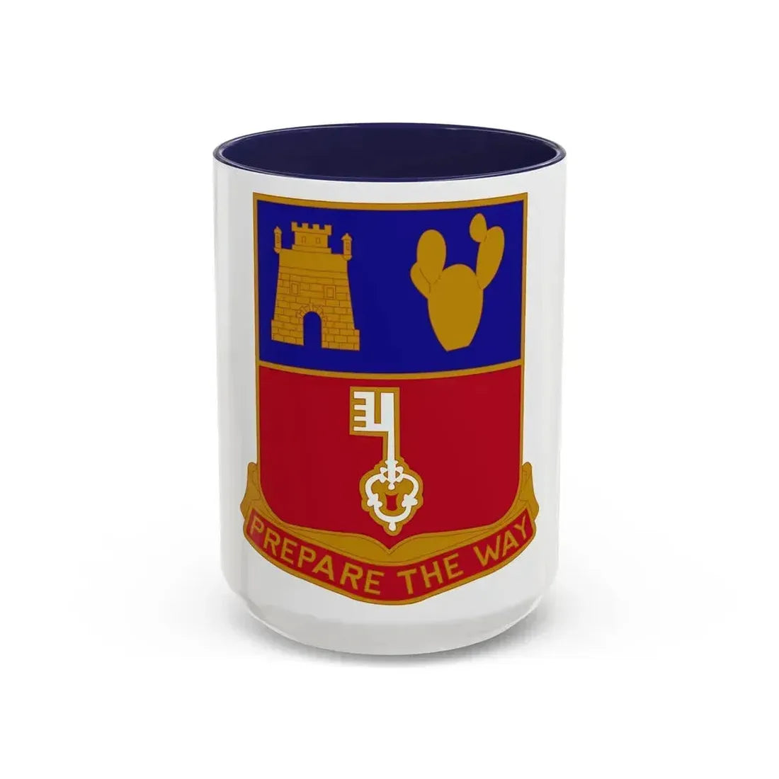 116 Engineer Battalion (U.S. Army) Accent Coffee Mug 15oz Navy - Go Mug Yourself