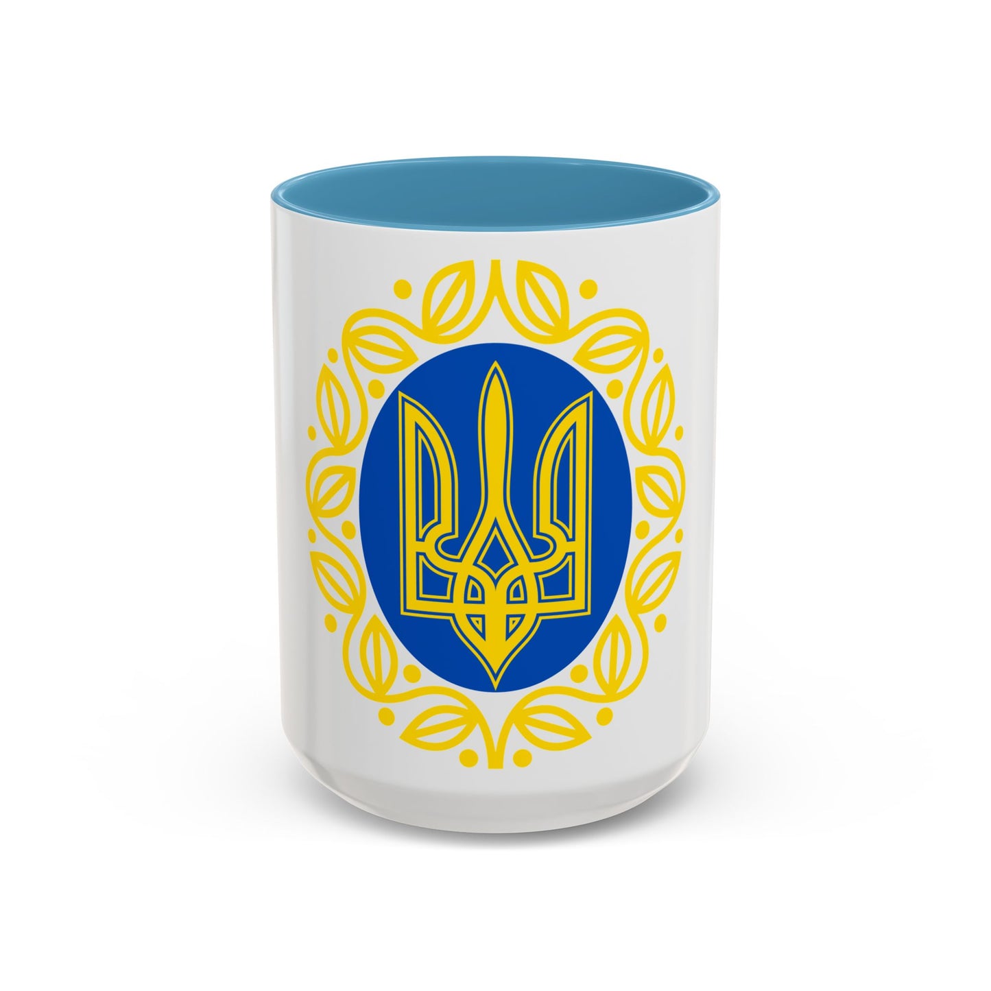 Coat of arms of Ukrainian People's Republic - Accent Coffee Mug