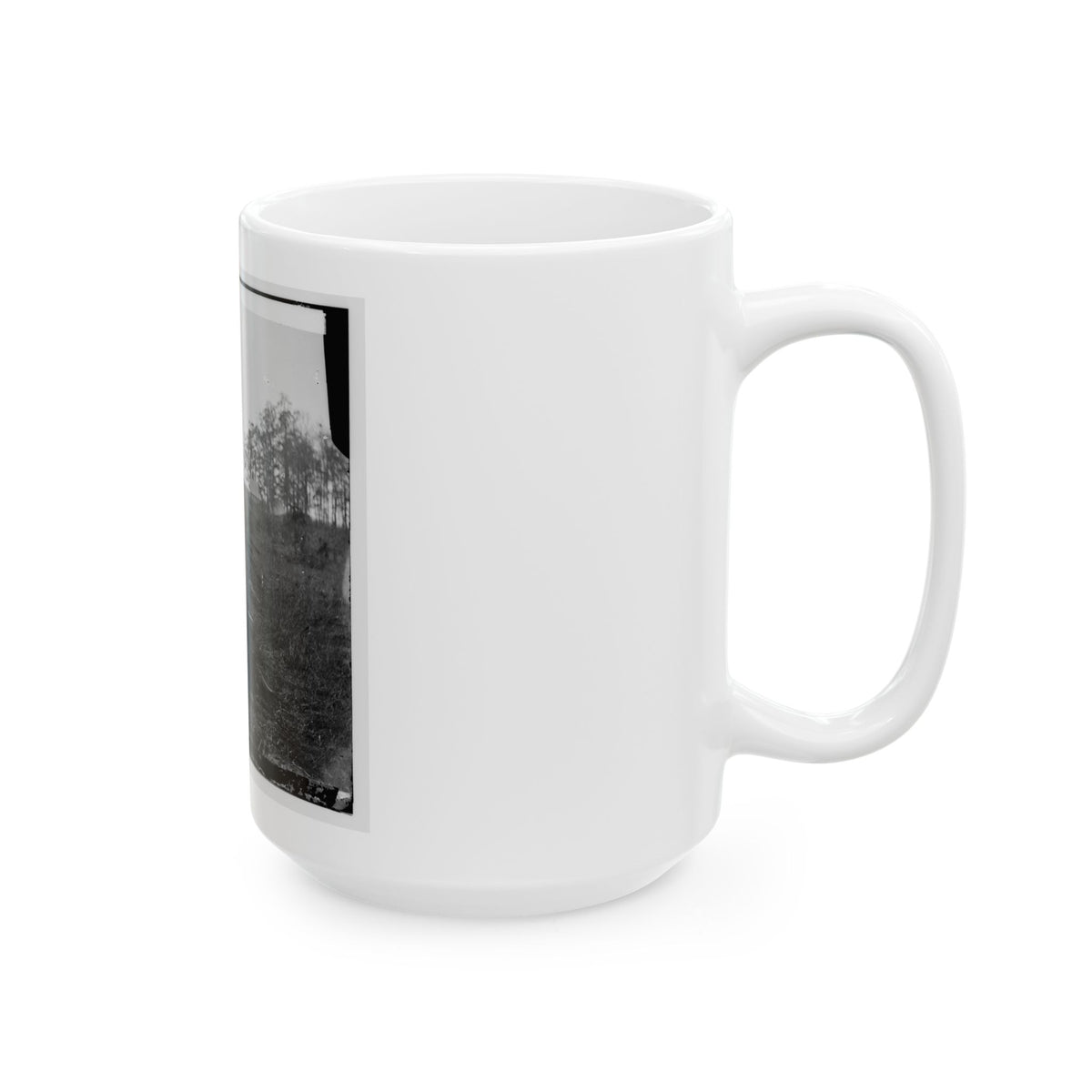 Virginia. Tracks Of The Orange & Alexandria Railroad, Destroyed By The Confederates Between Bristow Station And The Rappahannock (U.S. Civil War) White Coffee Mug