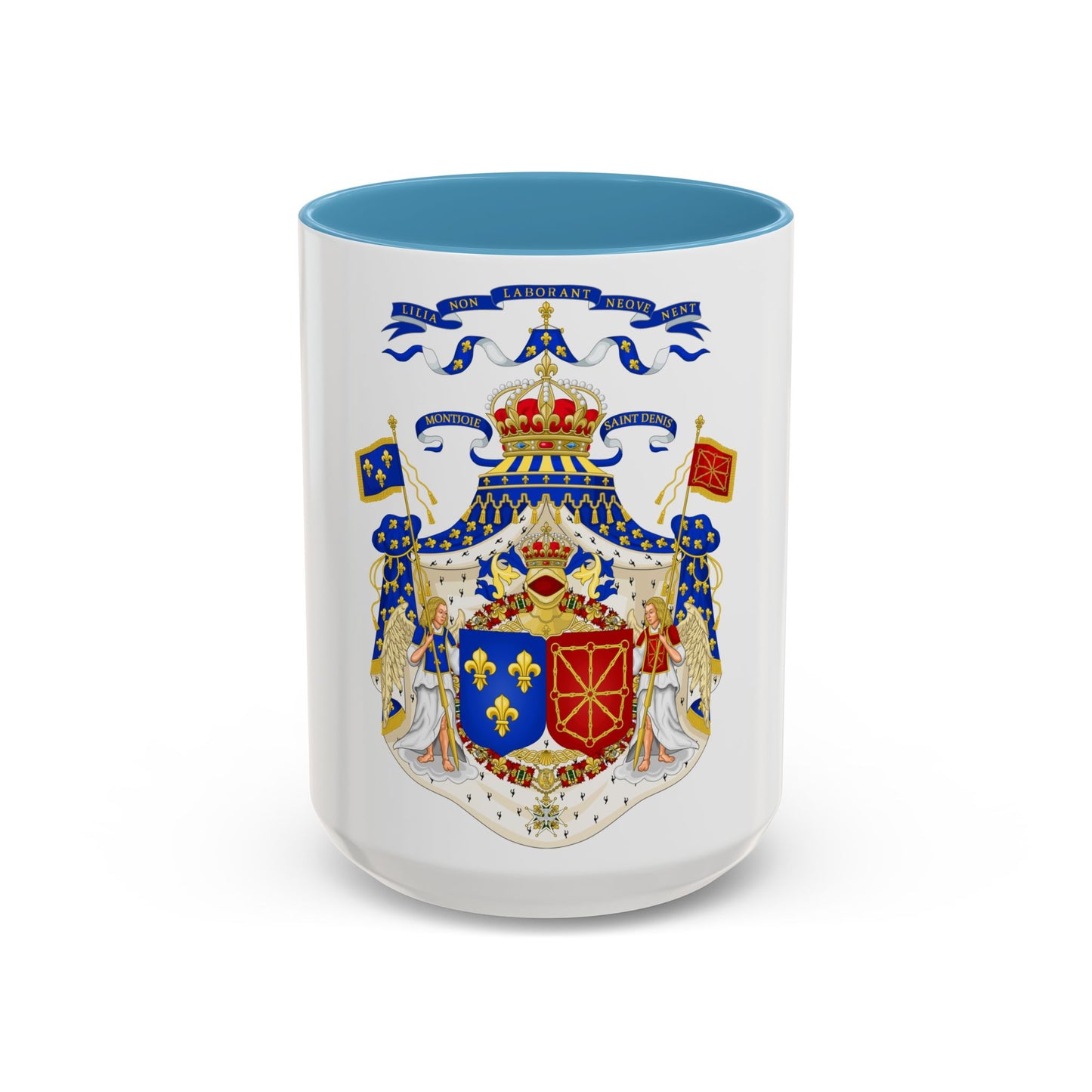 Grand Royal Coat of Arms of France & Navarre - Accent Coffee Mug