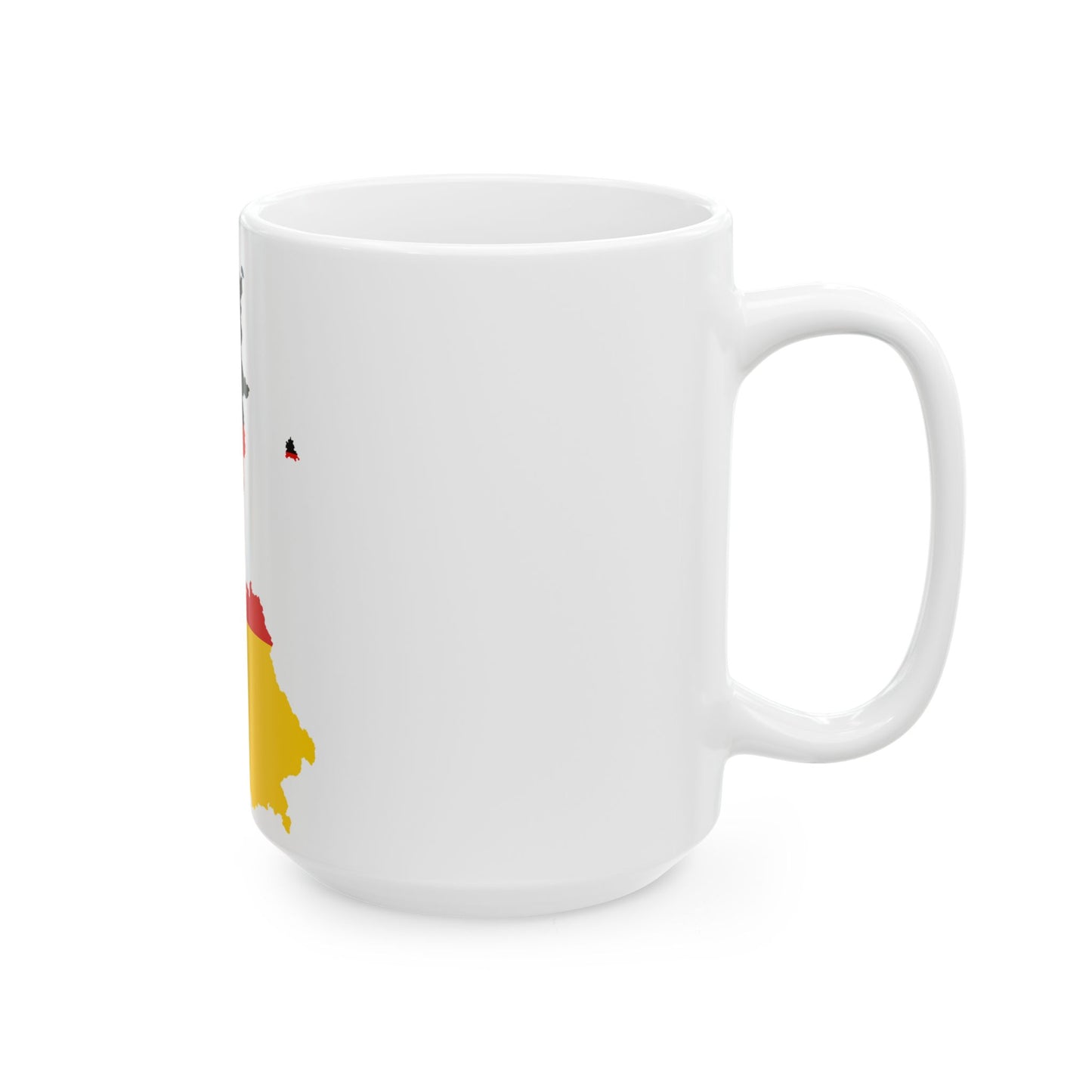 Flag-map of West Germany 1949-1990 (Germany) White Coffee Mug