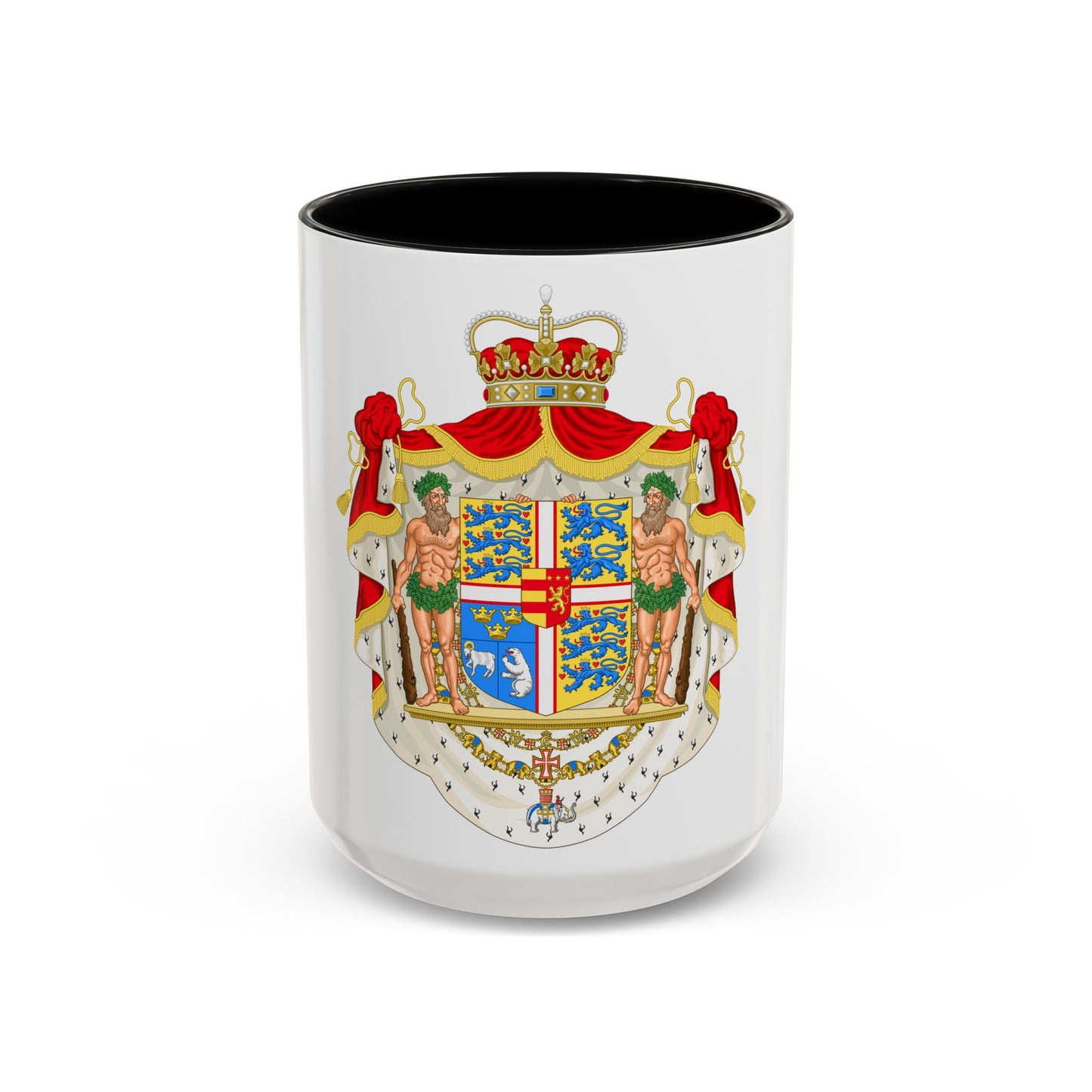 Coat of arms of Joachim, Prince of Denmark - Accent Coffee Mug