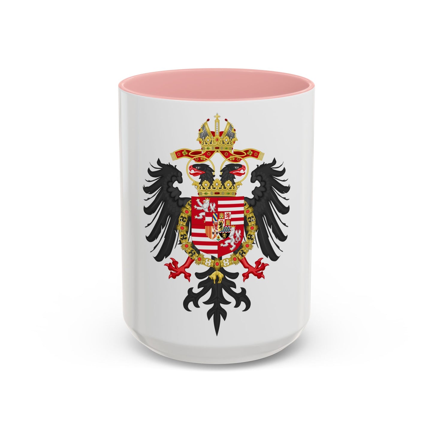 Greater Coat of Arms of Ferdinand I, Holy Roman Emperor - Accent Coffee Mug