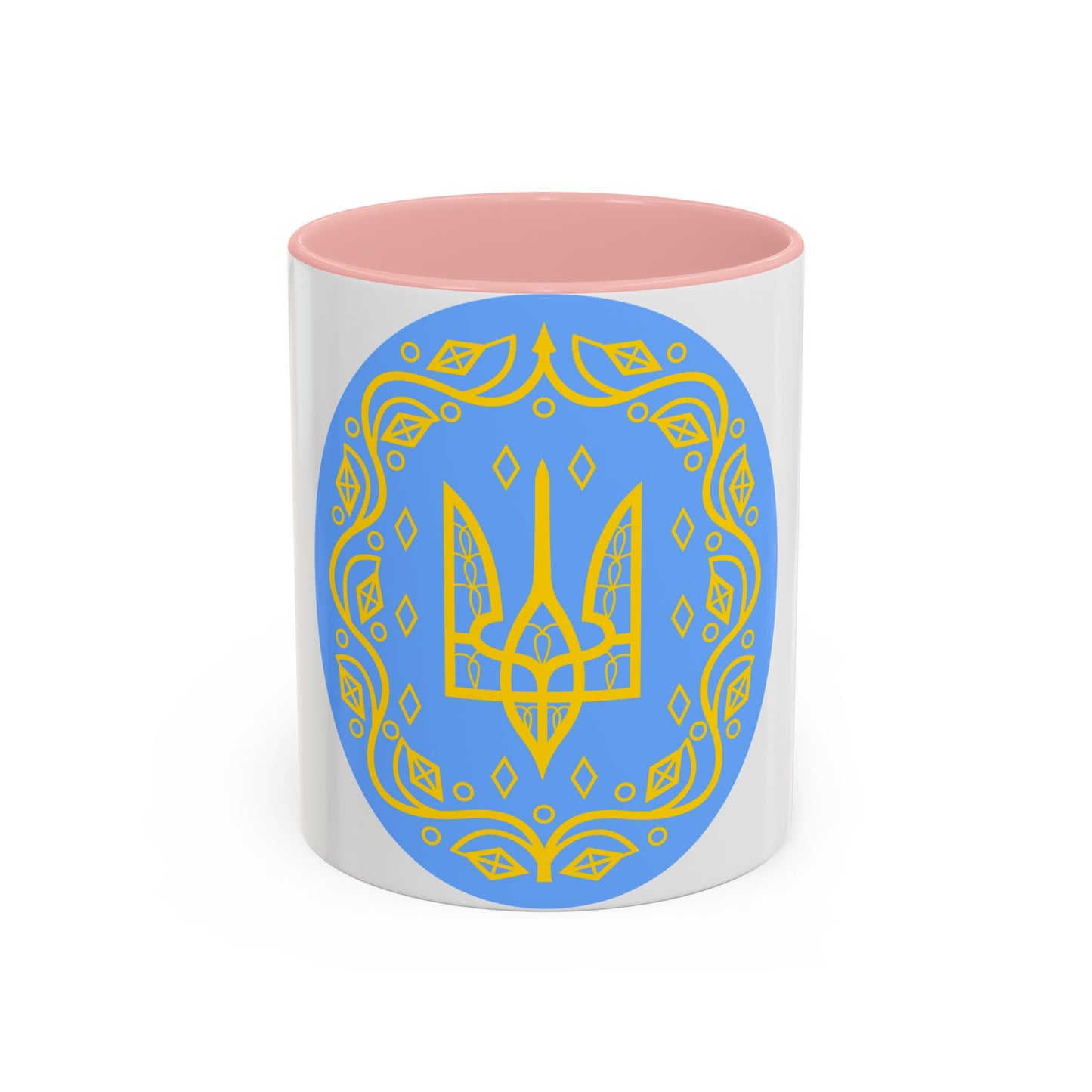 Coat of arms of Ukrainian People's Republic 2 - Accent Coffee Mug