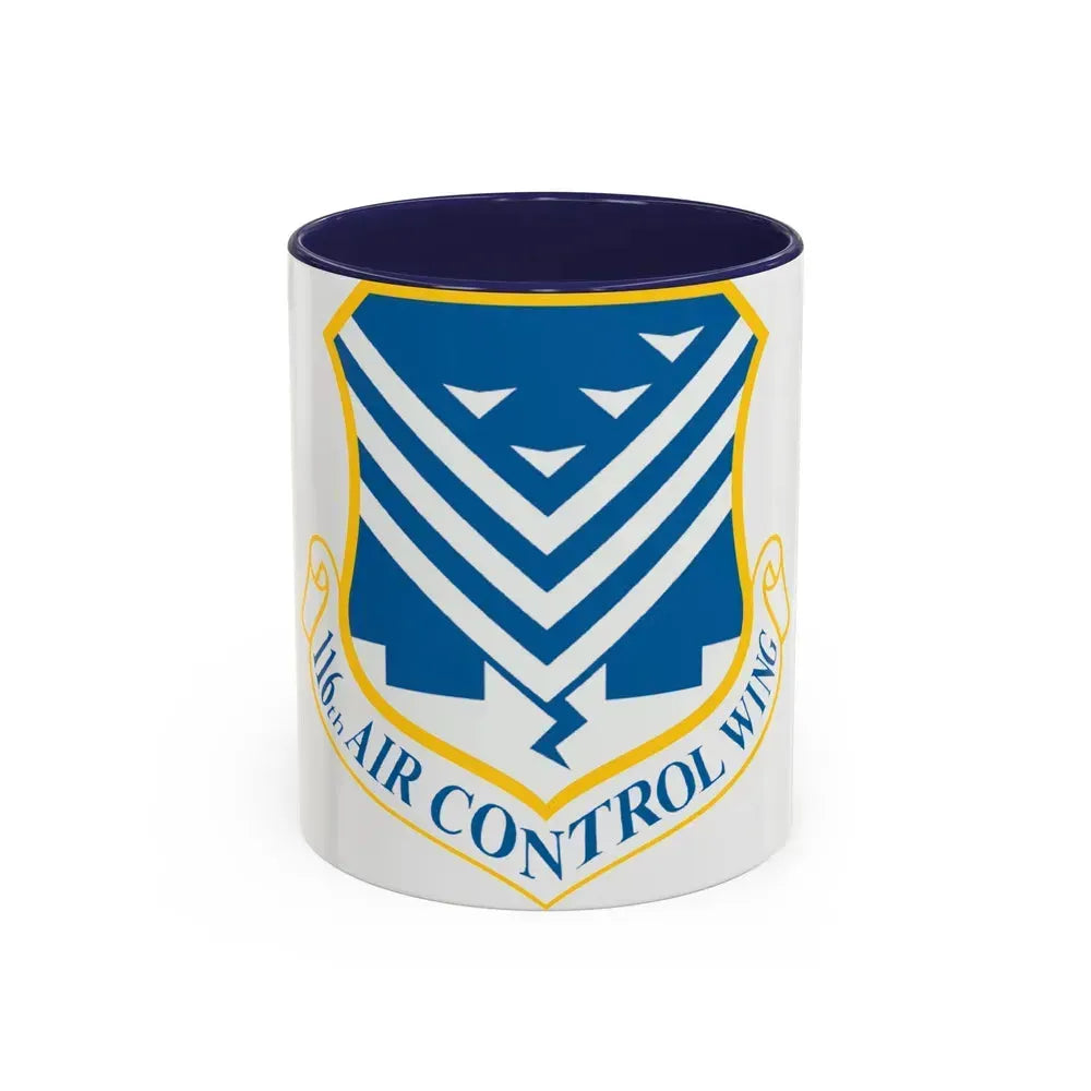 116th Air Control Wing (U.S. Air Force) Accent Coffee Mug 11oz Navy - Go Mug Yourself