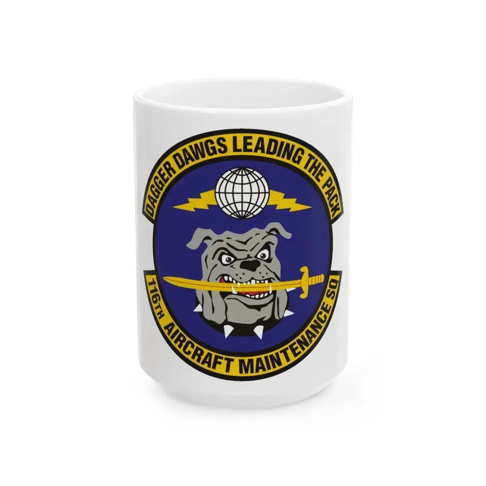 116th Aircraft Maintenance Squadron (U.S. Air Force) White Coffee Mug 15oz - Go Mug Yourself
