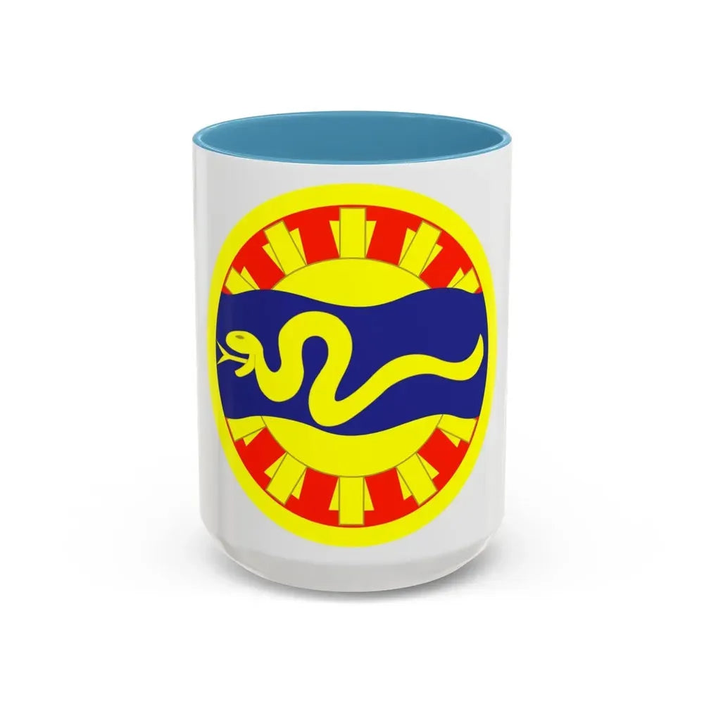 116th Cavalry Brigade Combat Team (U.S. Army) Accent Coffee Mug 15oz Light Blue - Go Mug Yourself