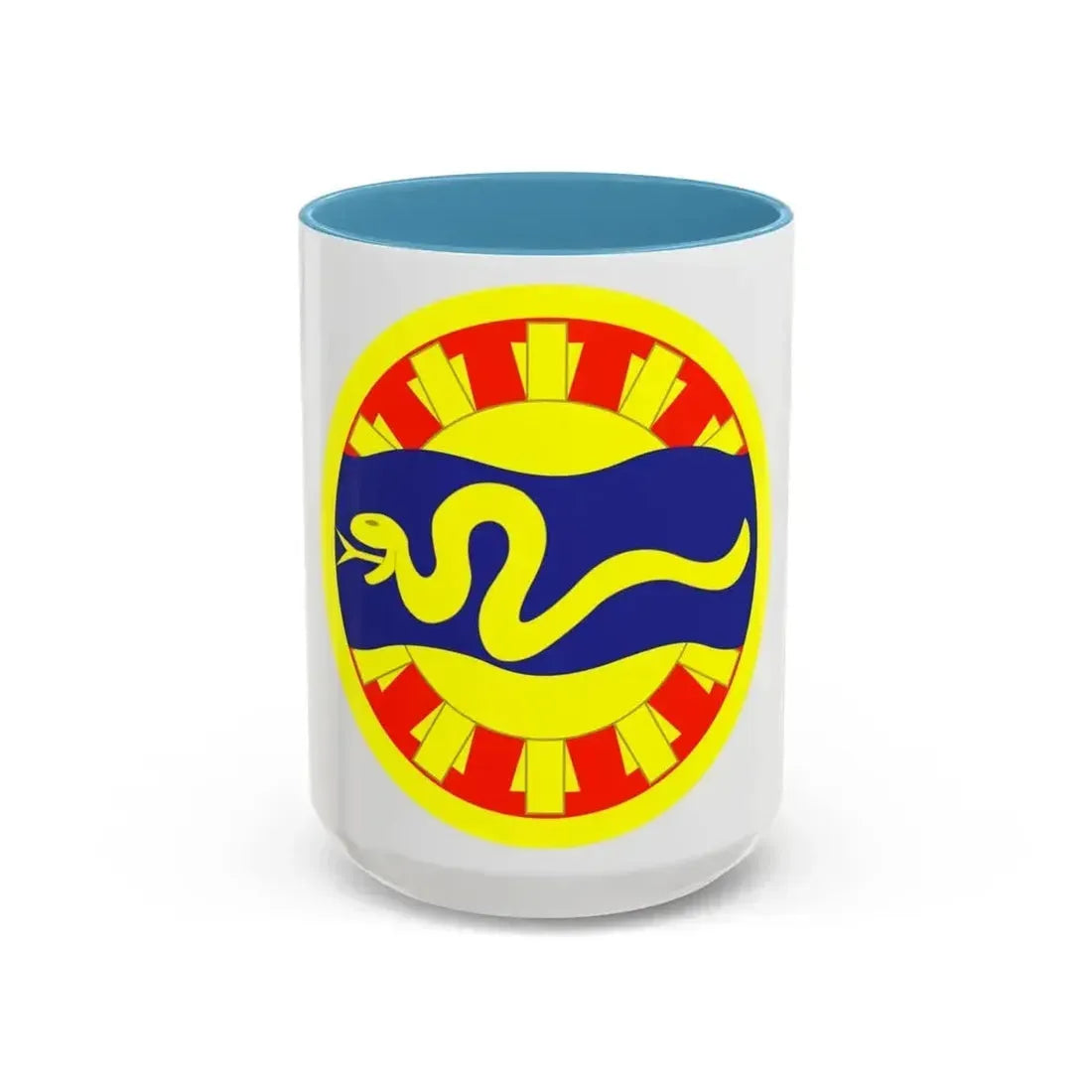 116th Cavalry Brigade Combat Team (U.S. Army) Accent Coffee Mug 15oz Light Blue - Go Mug Yourself