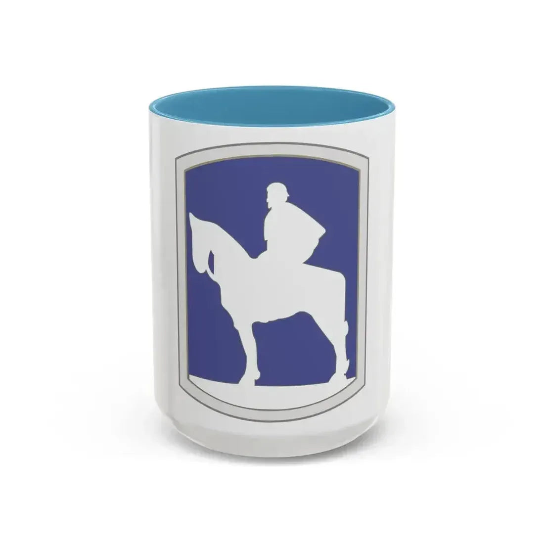 116th Infantry Brigade Combat Team 2 (U.S. Army) Accent Coffee Mug 15oz Light Blue - Go Mug Yourself