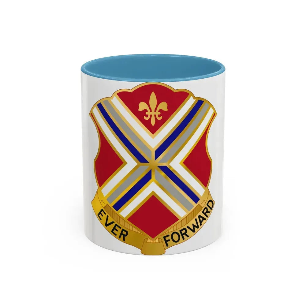 116th Infantry Regiment (U.S. Army) Accent Coffee Mug 11oz Light Blue - Go Mug Yourself