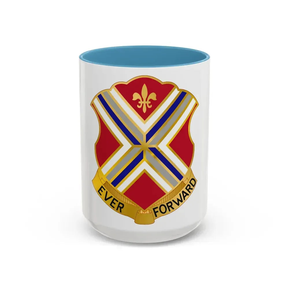 116th Infantry Regiment (U.S. Army) Accent Coffee Mug 15oz Light Blue - Go Mug Yourself