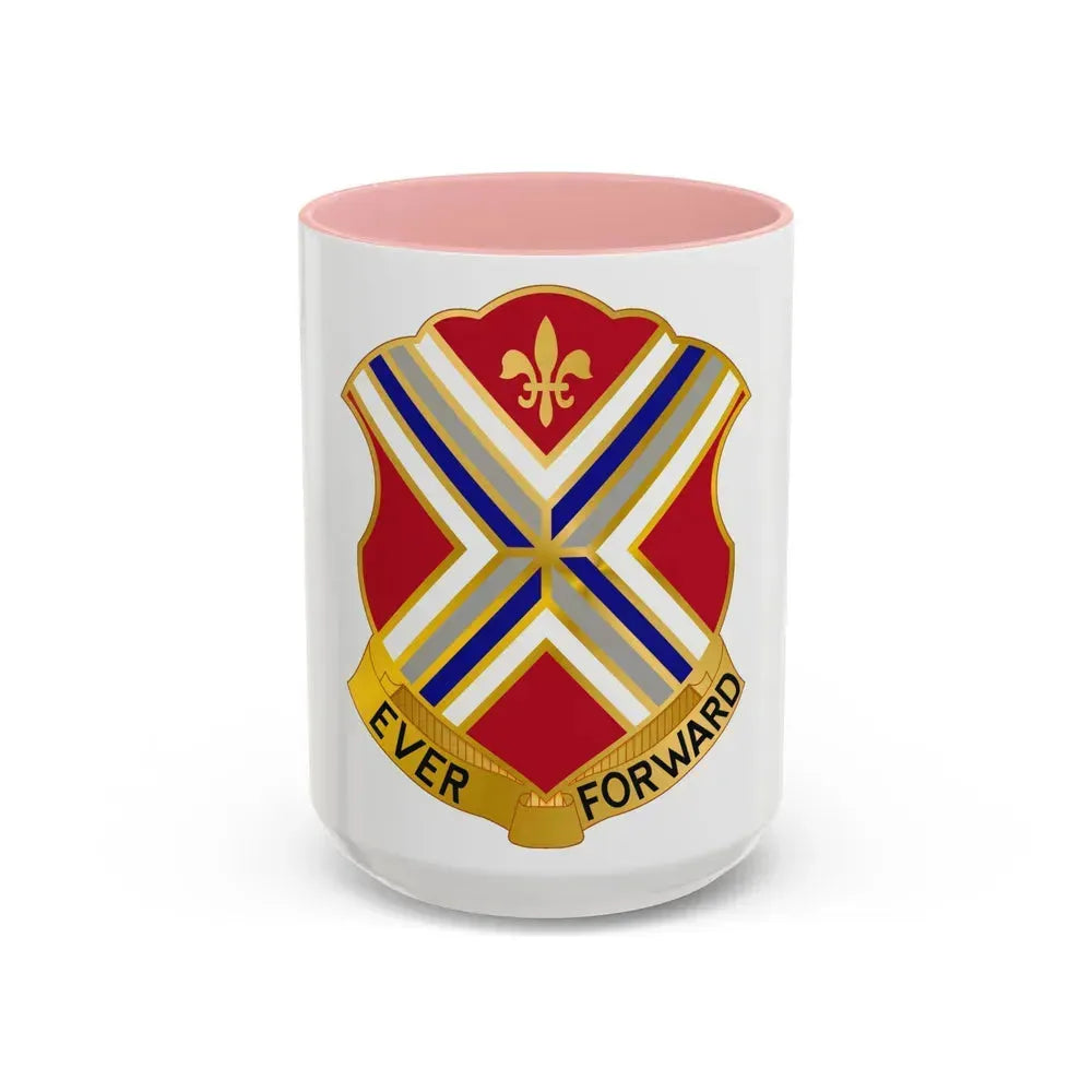 116th Infantry Regiment (U.S. Army) Accent Coffee Mug 15oz Pink - Go Mug Yourself
