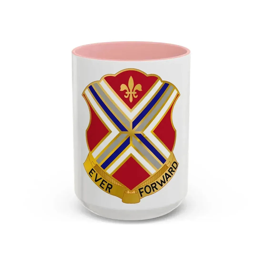 116th Infantry Regiment (U.S. Army) Accent Coffee Mug 15oz Pink - Go Mug Yourself