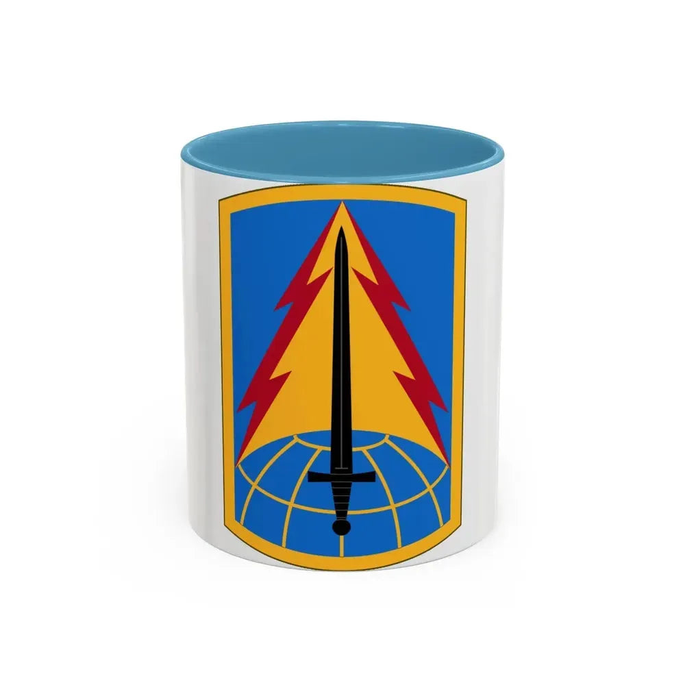 116th Military Intelligence Brigade (U.S. Army) Accent Coffee Mug 11oz Light Blue - Go Mug Yourself