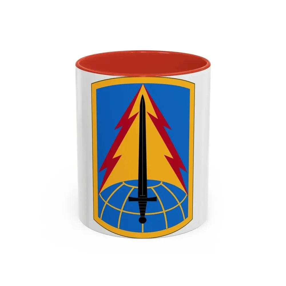 116th Military Intelligence Brigade (U.S. Army) Accent Coffee Mug 11oz Red - Go Mug Yourself