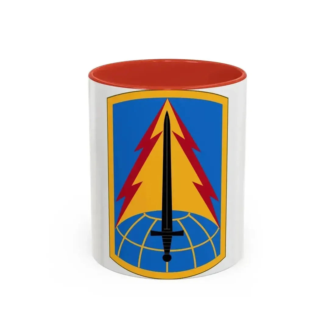116th Military Intelligence Brigade (U.S. Army) Accent Coffee Mug 11oz Red - Go Mug Yourself