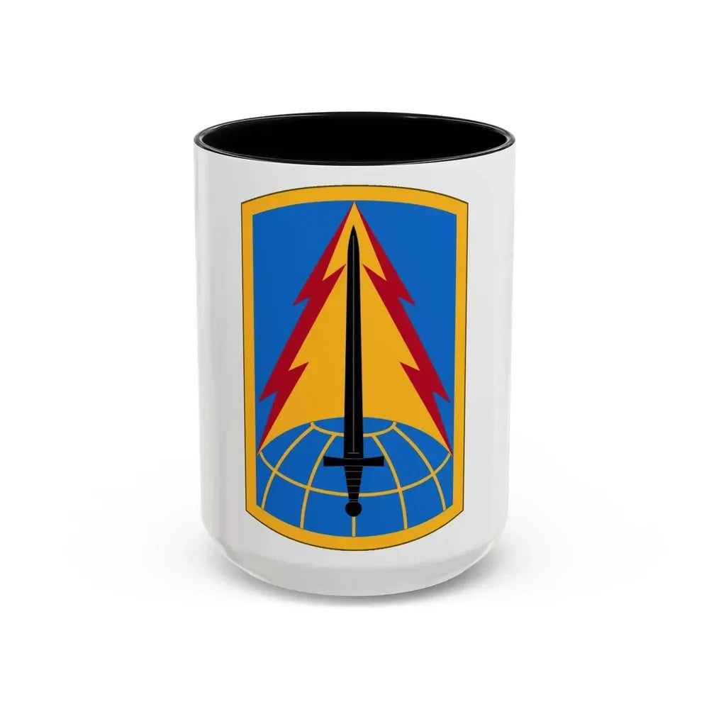 116th Military Intelligence Brigade (U.S. Army) Accent Coffee Mug 15oz Black - Go Mug Yourself