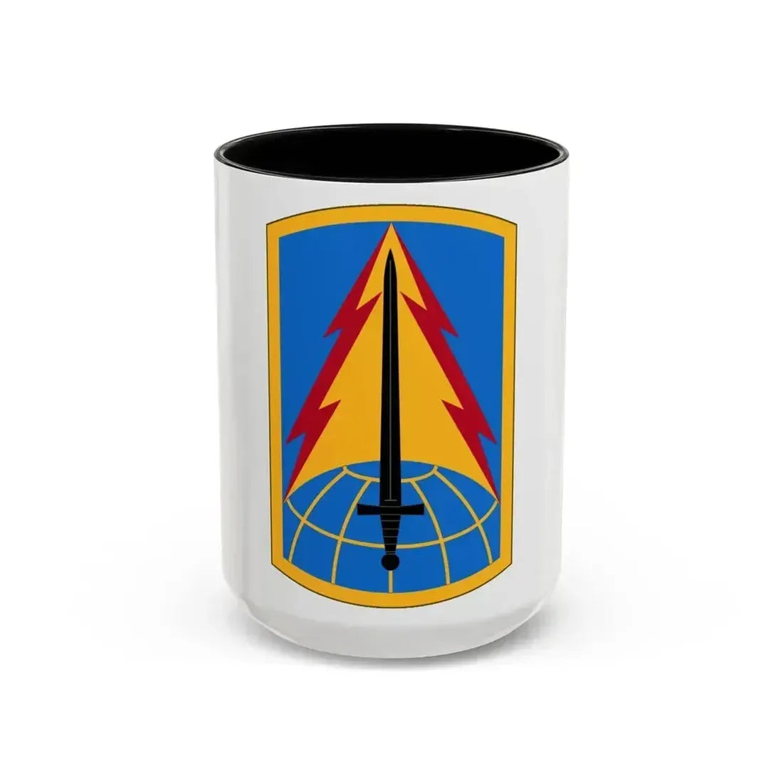 116th Military Intelligence Brigade (U.S. Army) Accent Coffee Mug 15oz Black - Go Mug Yourself