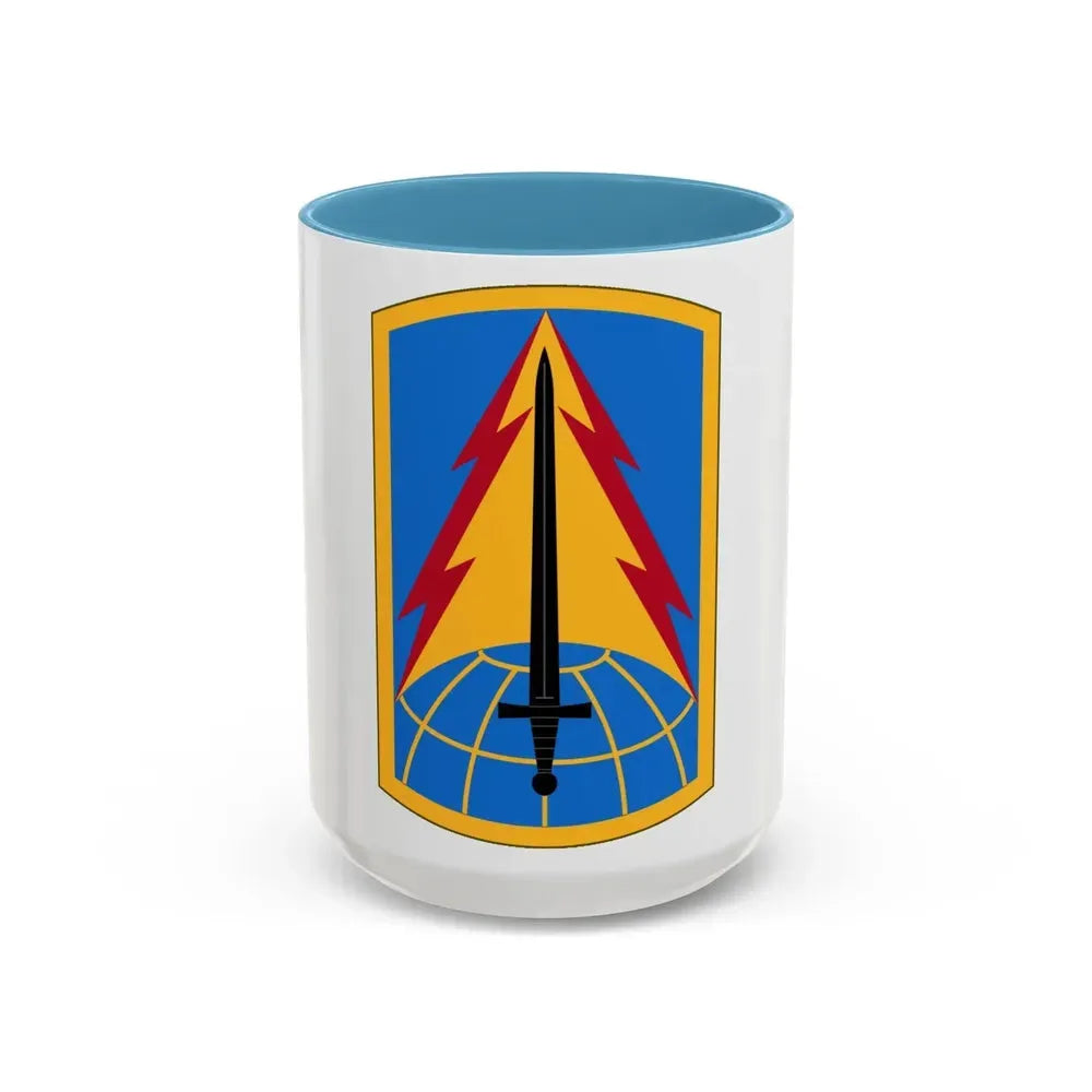 116th Military Intelligence Brigade (U.S. Army) Accent Coffee Mug 15oz Light Blue - Go Mug Yourself