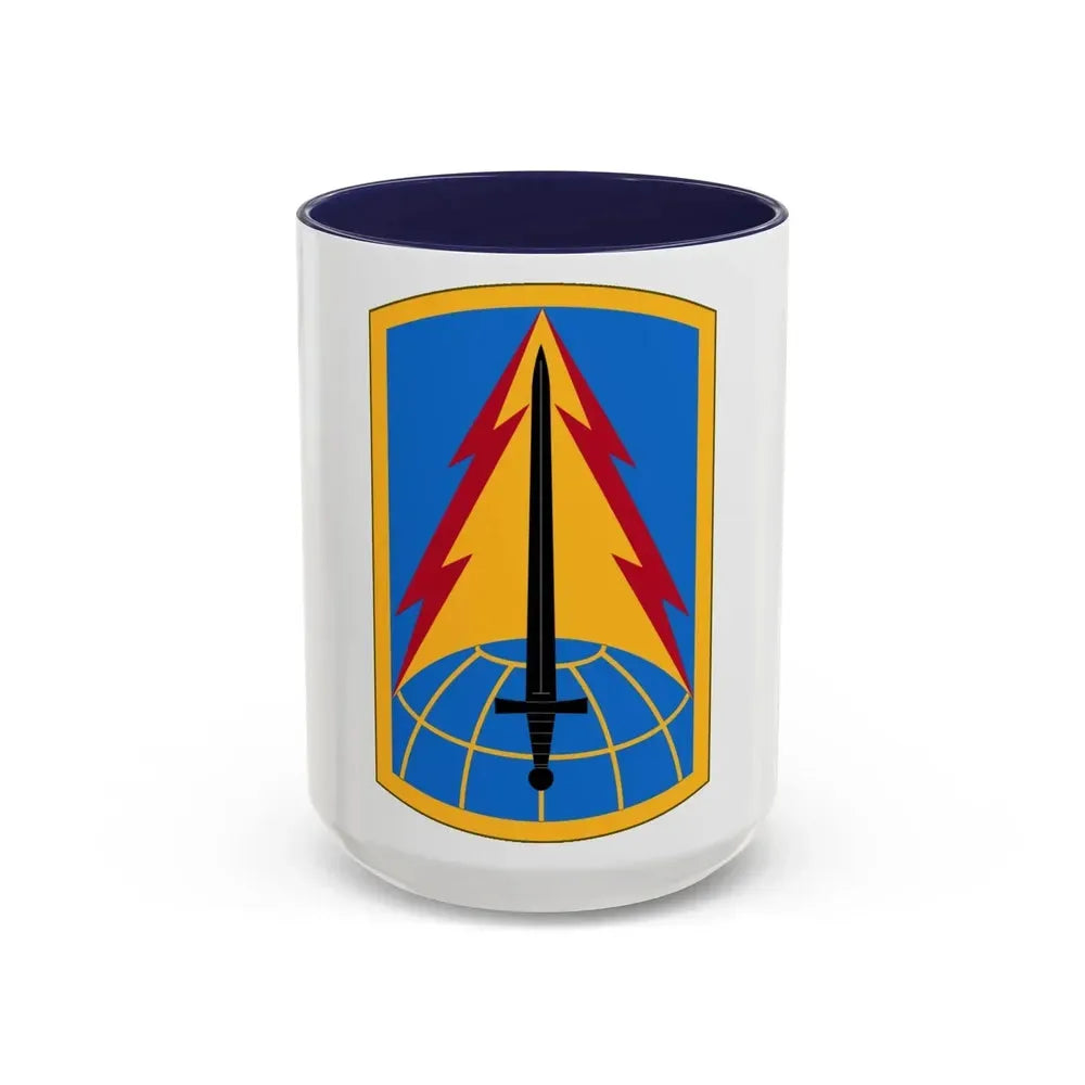 116th Military Intelligence Brigade (U.S. Army) Accent Coffee Mug 15oz Navy - Go Mug Yourself