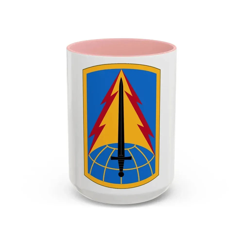 116th Military Intelligence Brigade (U.S. Army) Accent Coffee Mug 15oz Pink - Go Mug Yourself