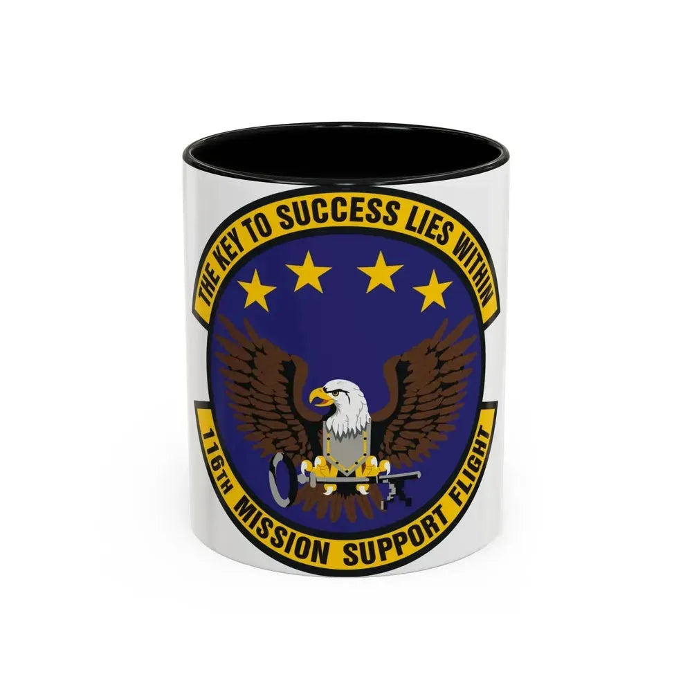 116th Mission Support Flight (U.S. Air Force) Accent Coffee Mug 11oz Black - Go Mug Yourself
