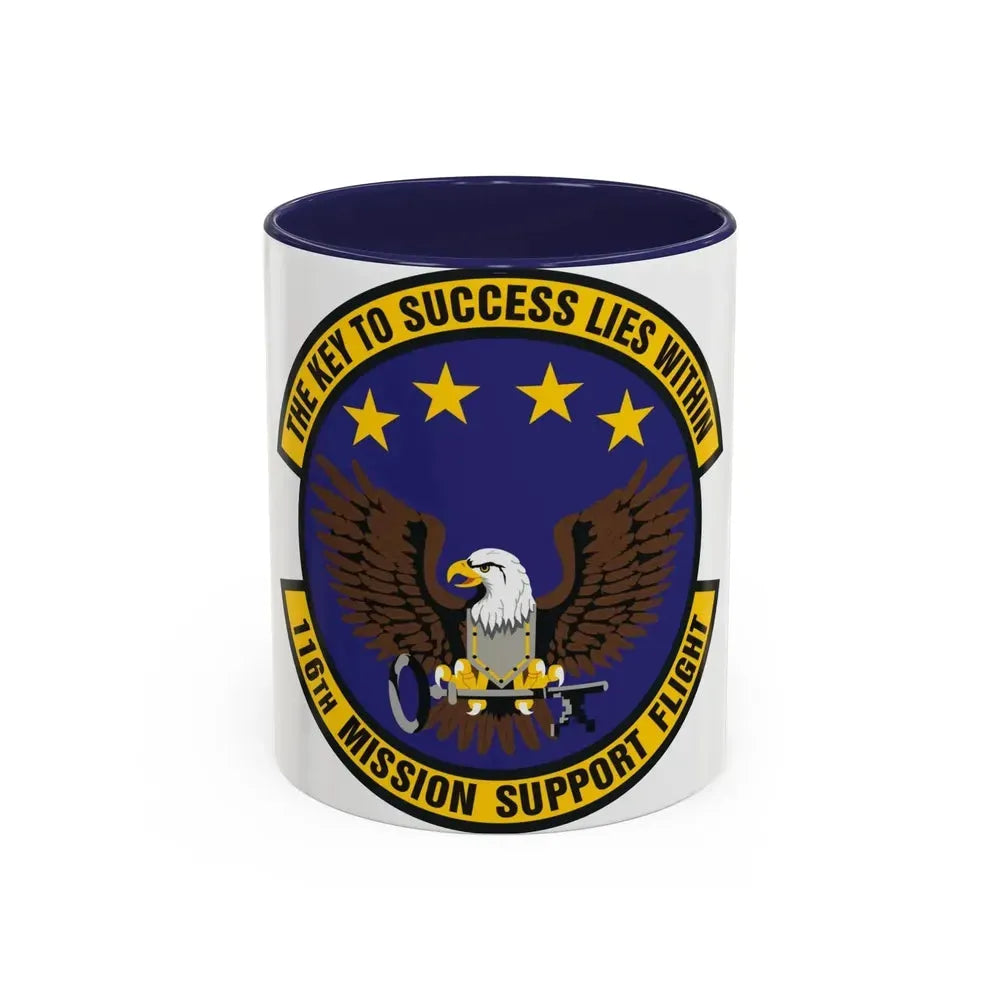 116th Mission Support Flight (U.S. Air Force) Accent Coffee Mug 11oz Navy - Go Mug Yourself