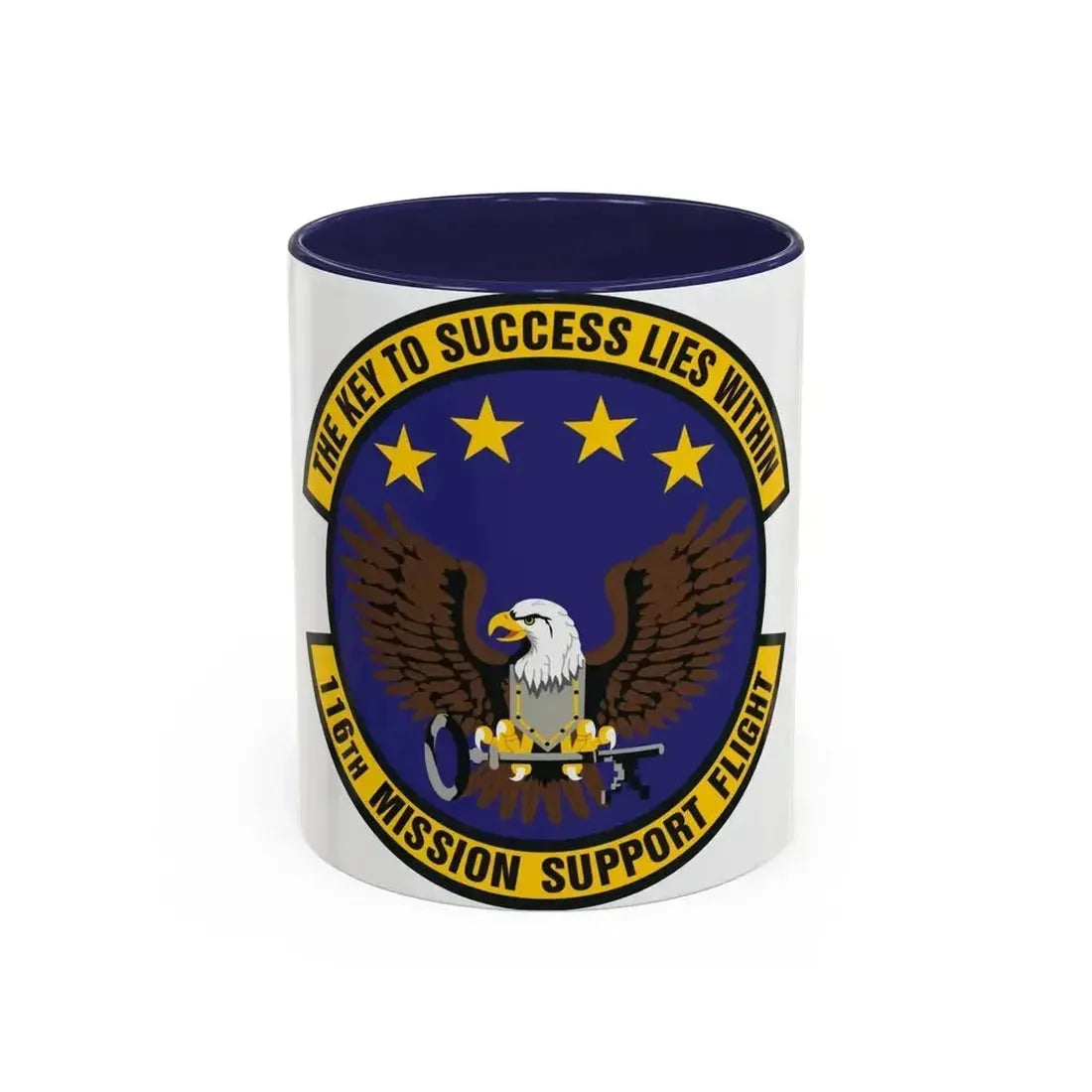116th Mission Support Flight (U.S. Air Force) Accent Coffee Mug 11oz Navy - Go Mug Yourself