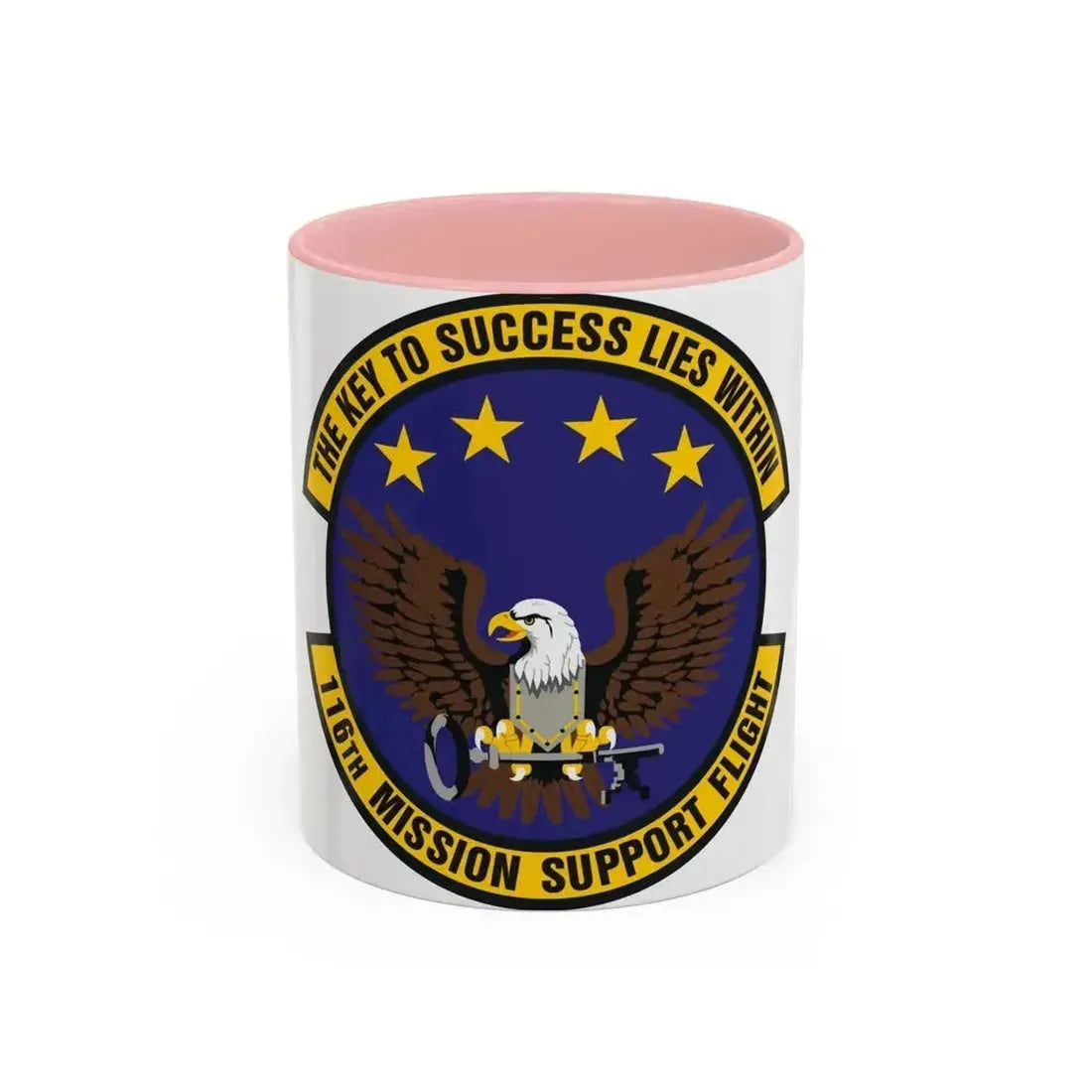 116th Mission Support Flight (U.S. Air Force) Accent Coffee Mug 11oz Pink - Go Mug Yourself