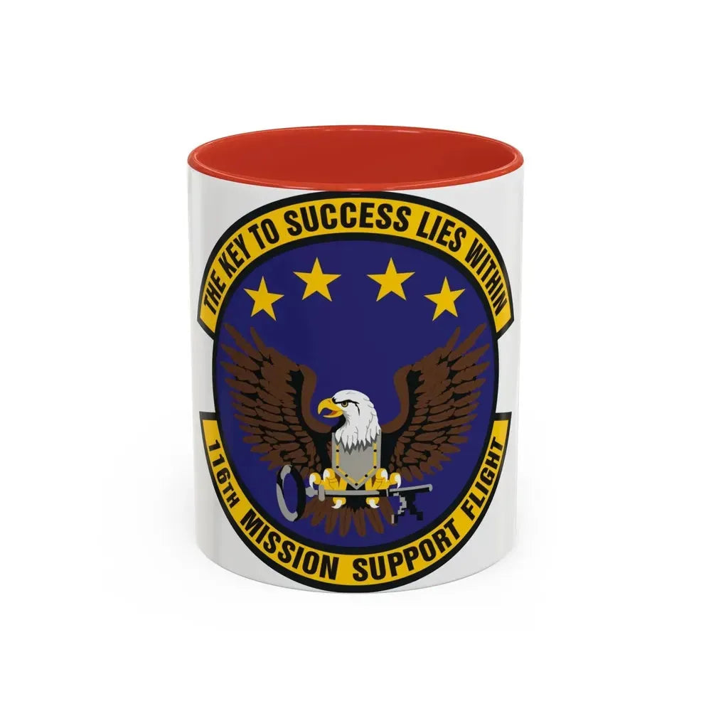 116th Mission Support Flight (U.S. Air Force) Accent Coffee Mug 11oz Red - Go Mug Yourself