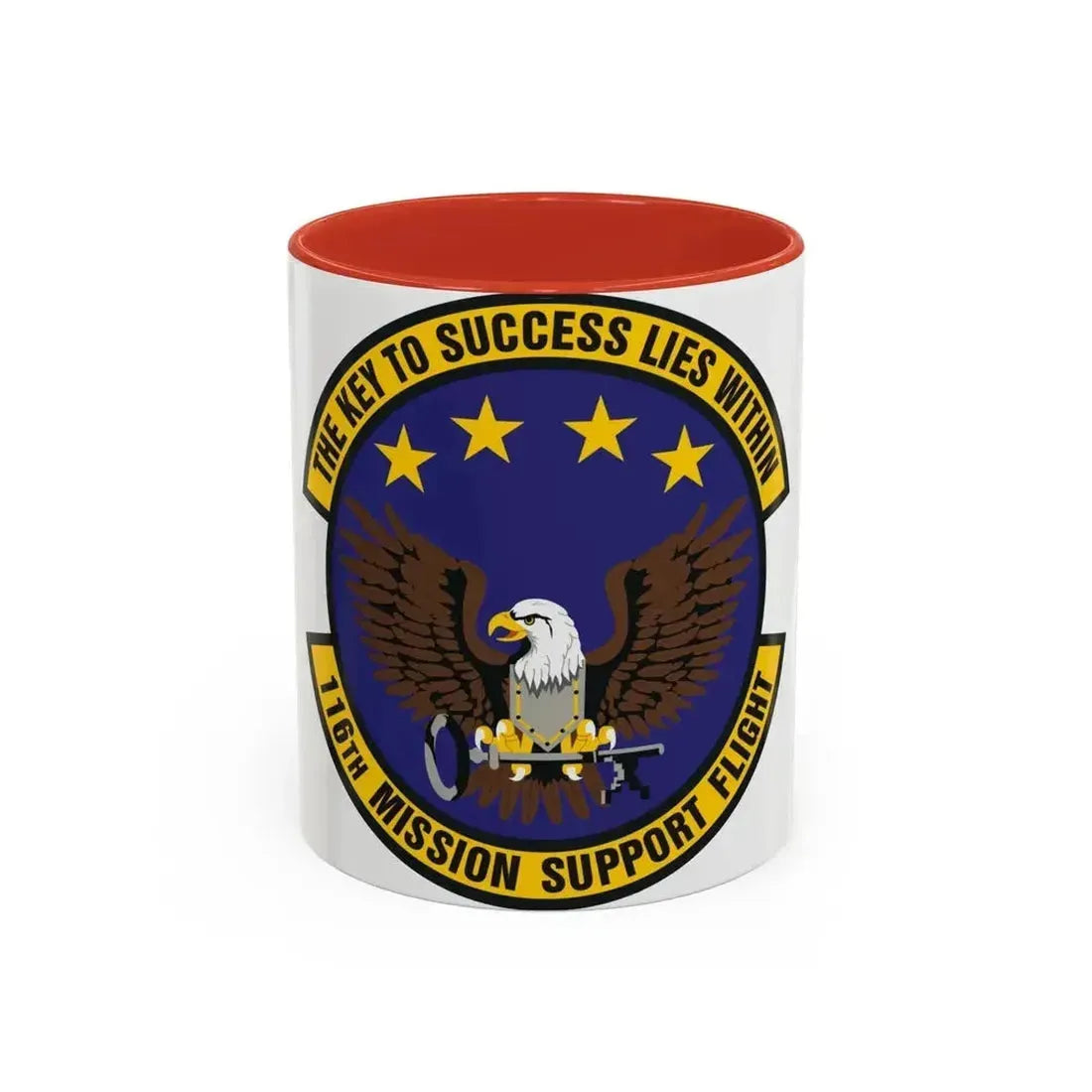 116th Mission Support Flight (U.S. Air Force) Accent Coffee Mug 11oz Red - Go Mug Yourself