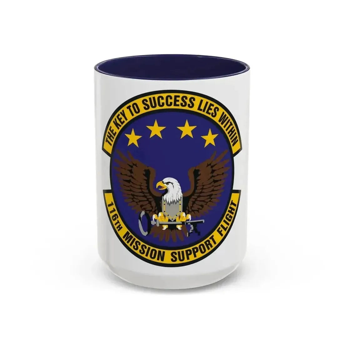 116th Mission Support Flight (U.S. Air Force) Accent Coffee Mug 15oz Navy - Go Mug Yourself